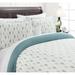 Chanasya Geometric Leaf Patterned Ultra Soft Duvet Cover Set