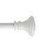 Scarlette Adjustable Single Curtain Rod 48" to 84"-White