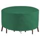 Garden Furniture Cover,Dia 260cm x H 90cm(102x35in)Round Outdoor Table Cover,Waterproof,Windproof,Anti-UV,Heavy Duty Rip Proof 420D Oxford Fabric Patio Rattan Furniture Covers,for Seater Set,Green