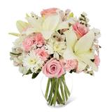 Pink Rose and Lily Bouquet