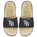 Men's ISlide Black/Tan Tampa Bay Rays Faux Fur Slide Sandals