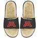 Men's ISlide Black/Tan Minnesota Golden Gophers Faux Fur Slide Sandals