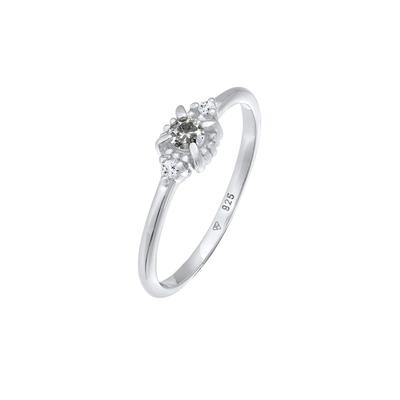 Elli DIAMONDS - Diamant Salt Pepper (0.11 ct.) Topas 925 Silber Ringe Damen (119.99 € / 1 ct)