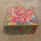 Lilly Pulitzer Jewelry | Lilly Pulitzer Lacquer Box -Spot Ya Print Small Size Box | Color: Blue/Pink | Size: Os