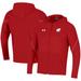 Men's Under Armour Red Wisconsin Badgers 2021 Sideline Warm-Up Full-Zip Hoodie