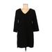 One Clothing Casual Dress - Shift: Black Solid Dresses - Women's Size Small