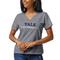 Women's League Collegiate Wear Heathered Gray Yale Bulldogs Intramural Boyfriend V-Neck T-Shirt