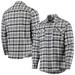 Men's Antigua Navy/White New York Yankees Ease Flannel Button-Up Long Sleeve Shirt