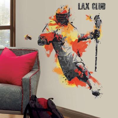 RoomMates Men's Lacrosse Champion Peel and Stick Giant Wall Decals