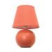 Simple Designs Mini Ceramic Globe Table Lamp