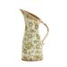 6.5" Tuscan Ceramic Green Scroll Pitcher Vase - 12 x 12 x 8.5