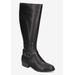 Women's Luella Plus Wide Calf Boots by Easy Street in Black (Size 9 M)