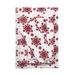 Cotton Flannel Print Sheet Set by BrylaneHome in Cranberry Snowflake (Size TWIN)