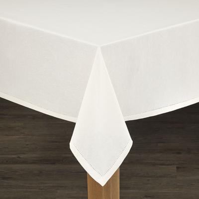 Wide Width AMETHYST TABLECLOTHS by LINTEX LINENS in Ivory (Size 52