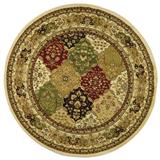 Lyndhurst 221 Multi / Ivory 5'-3" X 5'-3" Round Round Rug by Safavieh in Multi Ivory