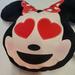 Disney Other | Minnie Mouse Emoji Pillow Head 10 X 12 New Just Play Brand, New | Color: Black/Red | Size: 10 X 12