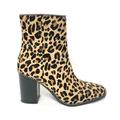 Coach Shoes | $250 Coach 8 Drea Beadchain Heeled Booties Leopard Animal Print Brown Black | Color: Black/Brown | Size: 8