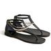 J. Crew Shoes | J. Crew Anklet Thong Sandals | Color: Black | Size: 11