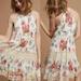 Anthropologie Dresses | Anthropologie Kalila Floral Lace Dress (Nwot) | Color: Cream/Red | Size: S