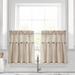 Gracie Oaks Ruya Solid Color Cotton Blend Tailored Kitchen Curtain Cotton Blend in White | 24 H x 29 W in | Wayfair