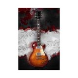 Menaul Fine Art Jazz Guitar by Scott J. Menaul - Unframed Graphic Art Print on Metal in Black/Brown | 24 H x 16 W x 1.5 D in | Wayfair