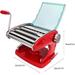 Smarten Manual Pasta Maker w/ 3 Attachments Stainless Steel in Gray/Red | 6.3 H x 8.7 W x 8.7 D in | Wayfair PastaMaker-Red