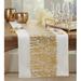 Mercer41 Agatha Metallic Banded Design Table Runner Cotton in Yellow/Brown | 16 D in | Wayfair 0755B88DAE2C42589AF532F77E04CD94