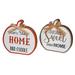 The Holiday Aisle® Sweet Home Pumpkin Table Signs Wood in Brown | 7.9 H x 1.2 W x 7.9 D in | Wayfair C5640993A3A94B059E340FC2BA7DEE26