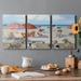 Rosecliff Heights Beach Bark Park II- Premium Gallery Wrapped Canvas - Ready To Hang Canvas in White | 36 H x 72 W x 1 D in | Wayfair