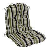 Bay Isle Home™ Swivel Indoor/Outdoor Rocking Chair Cushion Polyester in Green/Gray/Black | 6 H x 24 W in | Wayfair F94AB878DCB04698A949E1FF79626D86