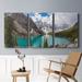 Loon Peak® Banff Valley Of The Ten Peaks- Premium Gallery Wrapped Canvas - Ready To Hang Canvas, Solid Wood in White | 18 H x 36 W x 1 D in | Wayfair