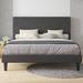 Latitude Run® 46.1" Bed Frame Upholstered/Metal & Upholstered/Metal in Gray | 46.1 H x 77 W x 84.3 D in | Wayfair 248AB1CC7A0C42D3B5E311D96E7193CC