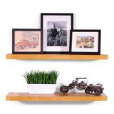 Wade Logan® Ashlay Floating Shelves Set Of 2 Wood in Brown | 1.6 H x 24 W x 8 D in | Wayfair 7951D65551084013954C92A900356995