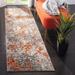 Gray/Orange 26 x 0.35 in Area Rug - Langley Street® Hertzler Abstract Area Rug, Polypropylene | 26 W x 0.35 D in | Wayfair