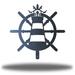 Longshore Tides Chere Ship Wheel Lighthouse Wall Accent Metal in Black | 24 H x 24 W x 0.06 D in | Wayfair C60C6EB07D5F4389A3607D64B32E2A94