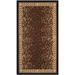 Brown 30 x 0.25 in Area Rug - House of Hampton® Altman Animal Print Hand Knotted Wool Black/Area Rug Wool | 30 W x 0.25 D in | Wayfair