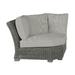 Summer Classics Rustic Woven Sectional Corner Wicker/Rattan in Gray | 32 H x 48 W x 48 D in | Outdoor Furniture | Wayfair 376931+C058H4325N