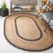 Black/Brown 48 x 0.31 in Indoor Area Rug - Bayou Breeze Triche Natural Fiber 260 Area Rug In Natural/Black Cotton/Jute & Sisal | Wayfair