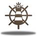 Longshore Tides Chere Ship Wheel Lighthouse Wall Accent Metal in Brown | 18 H x 18 W x 0.06 D in | Wayfair 8A122D58F7CE4A74B5A961F2D6394A4A