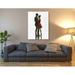 Rosdorf Park The Embrace II Red Dress By Marco Fabiano, Canvas Wall Art Metal in Brown | 54 H x 40 W x 1.5 D in | Wayfair