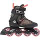 K2 Skates Damen Inline Skates ALEXIS 80 BOA, grey - coral, 30G0317.1.1.060