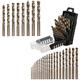 Owl Tools Cobalt Drill Bit Set - 29 Piece M35 Cobalt Drill Bits with Storage Case - Perfect Drill Bits for Metal, Hardened & Stainless Steel, Cast Iron, and More!