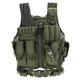 Relaxyee Tactical Vest for Men, Airsoft Military Tactical Army Polyester Waistcoat, Assault Vest for Paintball Hunting Shooting Swat CS Game Combat Training Camping Hunting Fishing (Green)