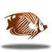 Red Barrel Studio® Casselman Butterfly Fish Metal in Brown | 18.25 H x 30 W x 0.06 D in | Wayfair 3A0A92C10CB24319AEEC433130678D2F