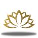 Red Barrel Studio® Posen Lotus Flower Wall Accent Metal in Yellow | 4.75 H x 8 W x 0.06 D in | Wayfair F13D69C283744A10985167BABDAD2F1A
