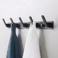 Crochet mural en aluminium pour peignoir porte-manteau porte-serviettes salle de bain 1 pièce