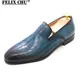 Chaussures en cuir de vache véritable pour homme Style italien lettres peintes à la main de haute