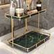 Tuqiu-Étagère à cosmétiques carrée dorée étagère d'angle pour bain et douche étagère de rangement