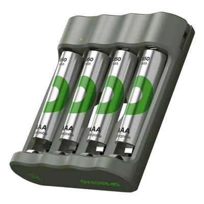 USB-Ladegerät »GP B421« inkl. 4 Akkus Micro AAA 850 mAh, GP Batteries