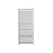 Saint Birch Olivia Contemporary White Five Adjustable Shelves Bookcase